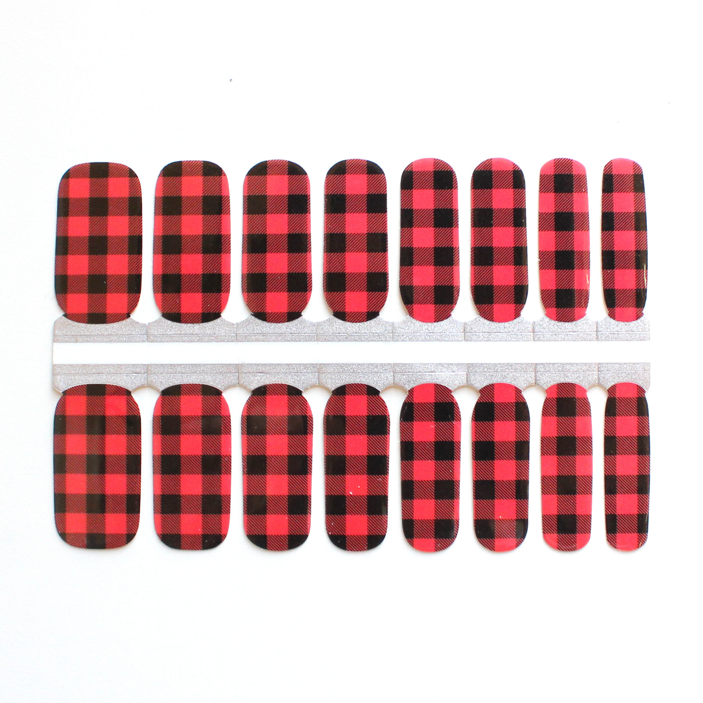 Christmas Red Buffalo Nail Wraps