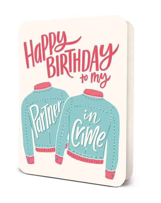 HB Partner in Crime Deluxe Greeting Card