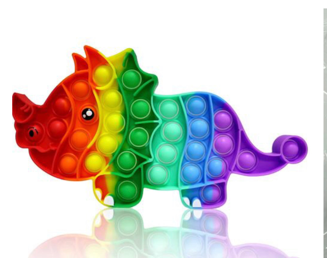 Rainbow Dino Pop It