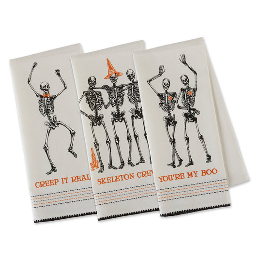 Skeleton Printed Dishtowel - 3 designs