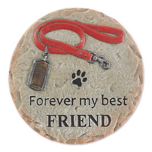 FOREVER MY BEST FRIEND PET MEMORIAL STEPPING STONE