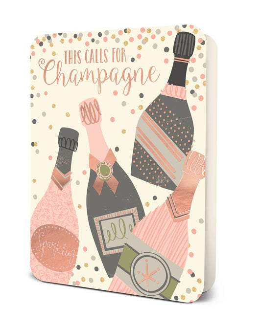 This Calls for Champagne Deluxe Greeting Card