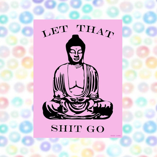 Let it Go Pink Vinyl Sticker
