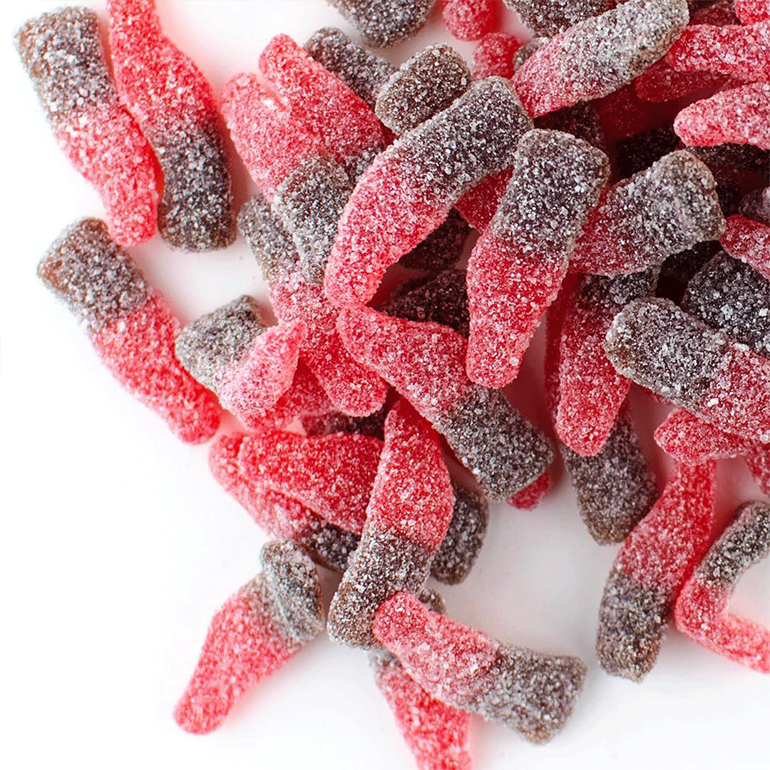 Sour Cherry Cola Bottle Candies