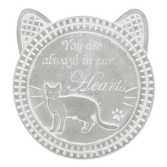 YOU ARE ALWAYS IN OUR HEARTS CAT MEMORIAL STEPPING STONE