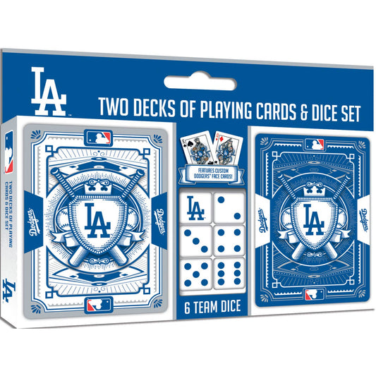 Los Angeles Dodgers - 2-Pack Playing Cards & Dice Set
