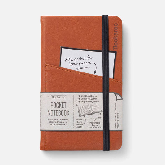 Bookaroo A6 Pocket Notebook: Brown