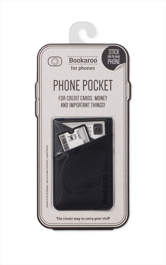 Bookaroo Phone Pocket: Black