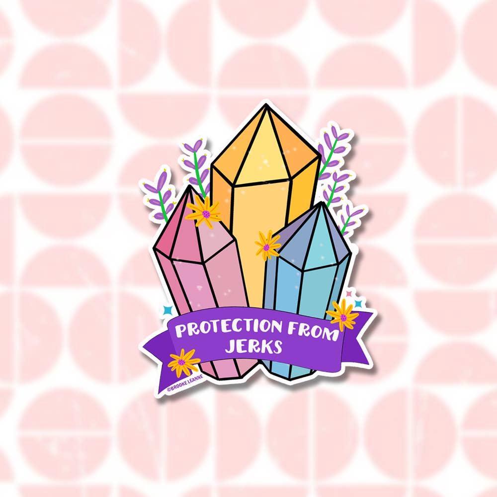 Crystal Protection from Jerks Vinyl Sticker