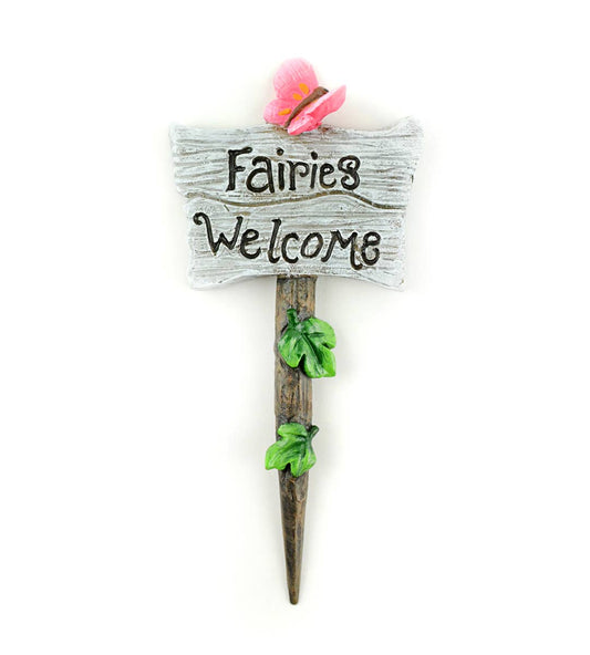4.5" Fairies Welcome Sign