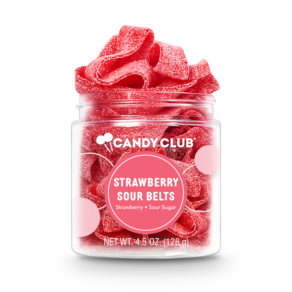 Strawberry Sour Belt Candies: Small