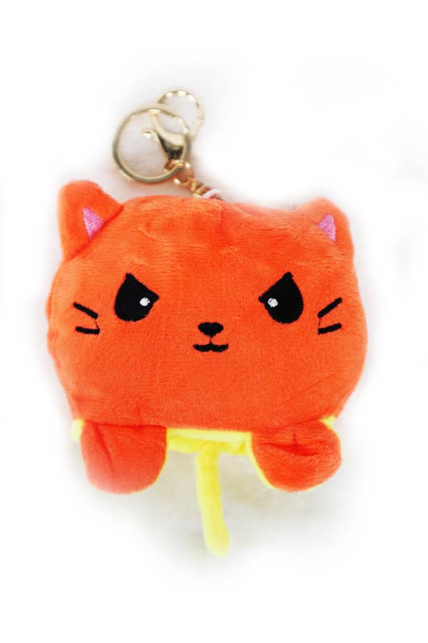 Reversible Cat Plushie Key Chain