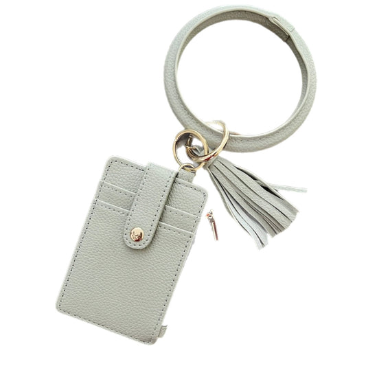 Light Grey Bracelet Wallet Keyring
