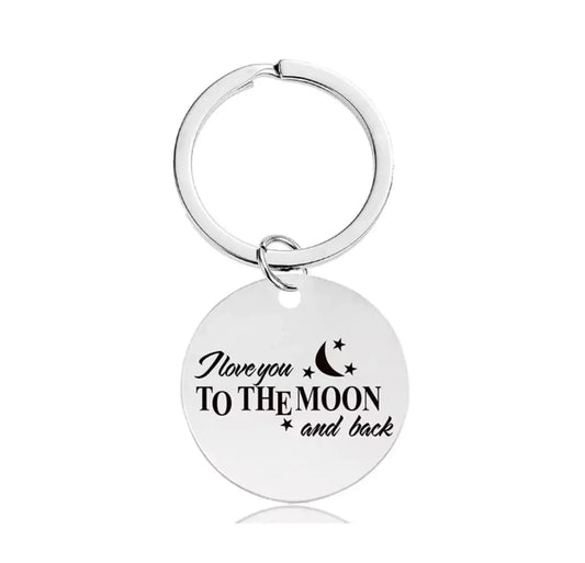 Love You to the Moon Keychain