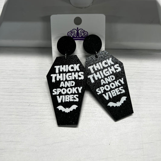Thick Thighs & Spooky Vibes Earrings