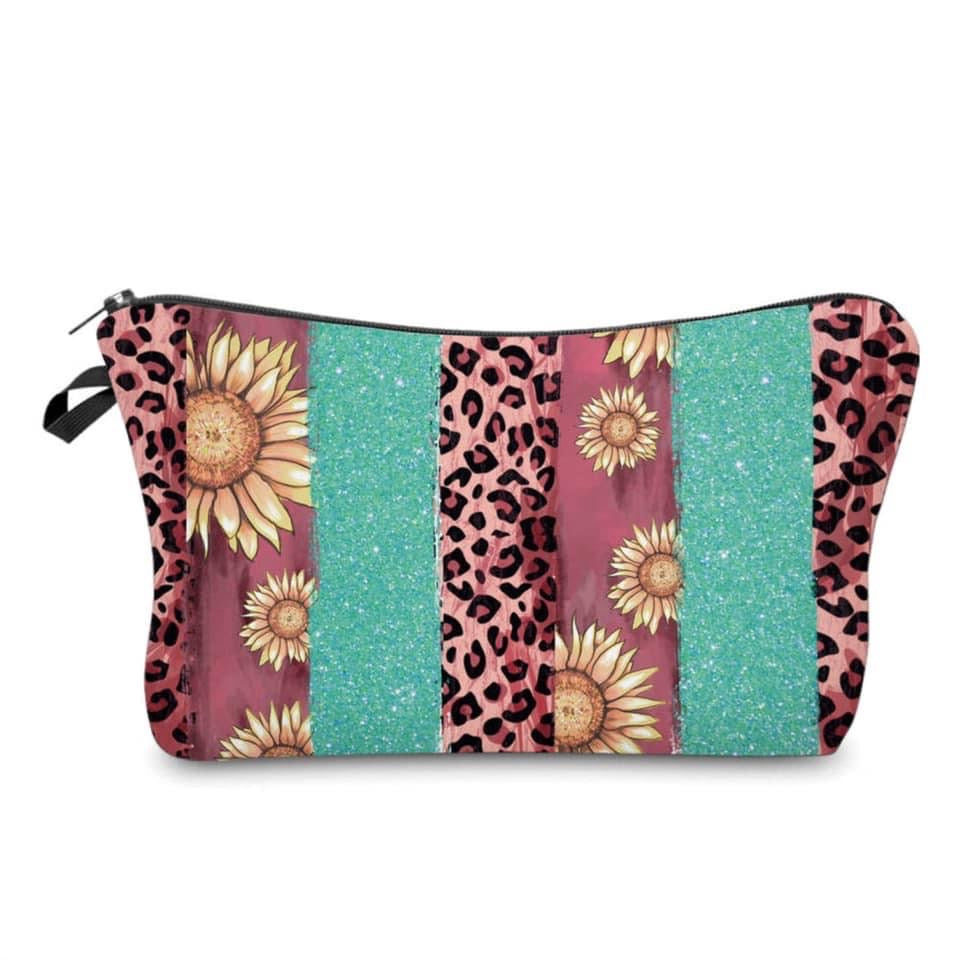 Sunflower Leopard pouch