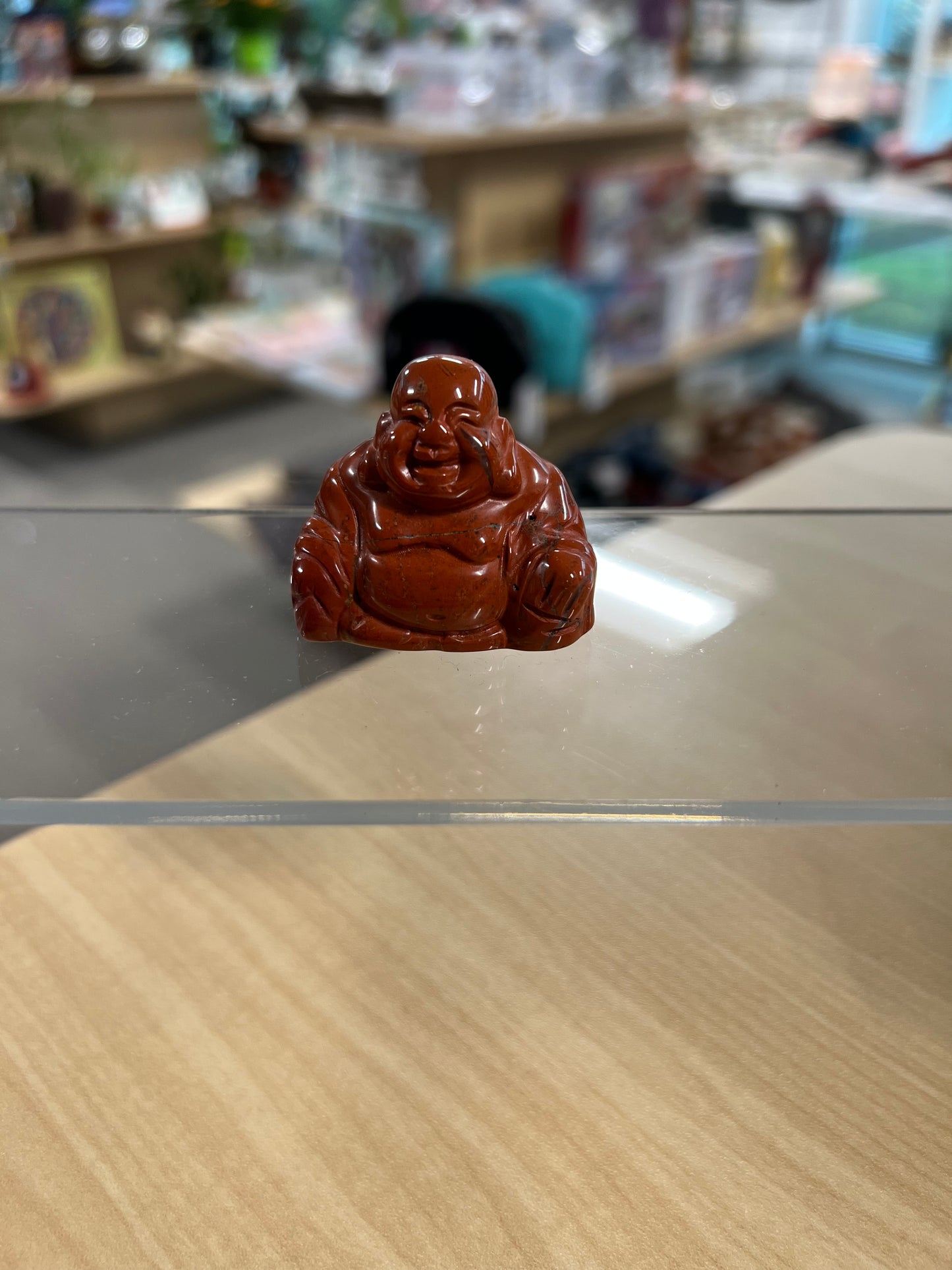 Red Jasper Crystal Buddha