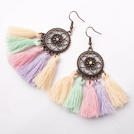 Pastel Tassel Earrings